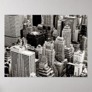 New York-Skyscraper från ovan Poster