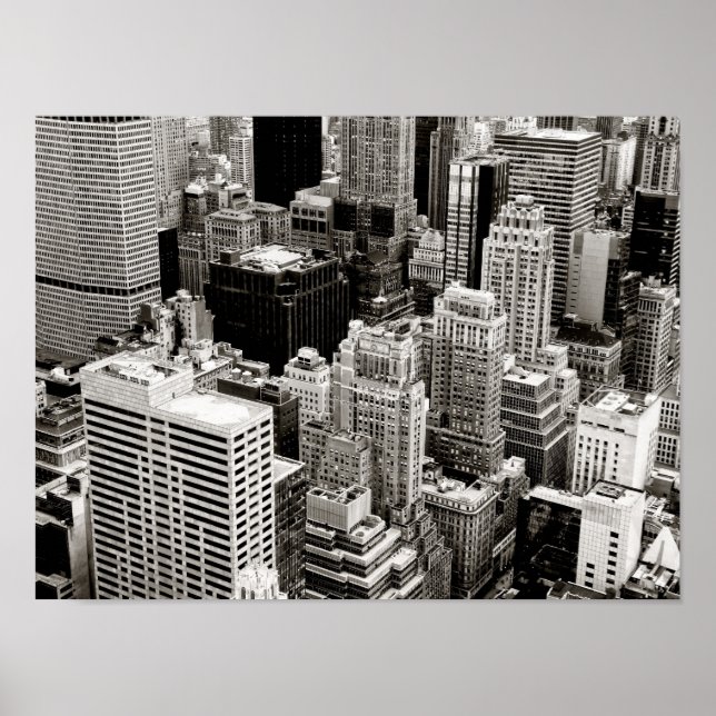 New York-Skyscraper från ovan Poster (Framsidan)