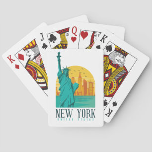New York Snyggt Skyline Casinokort