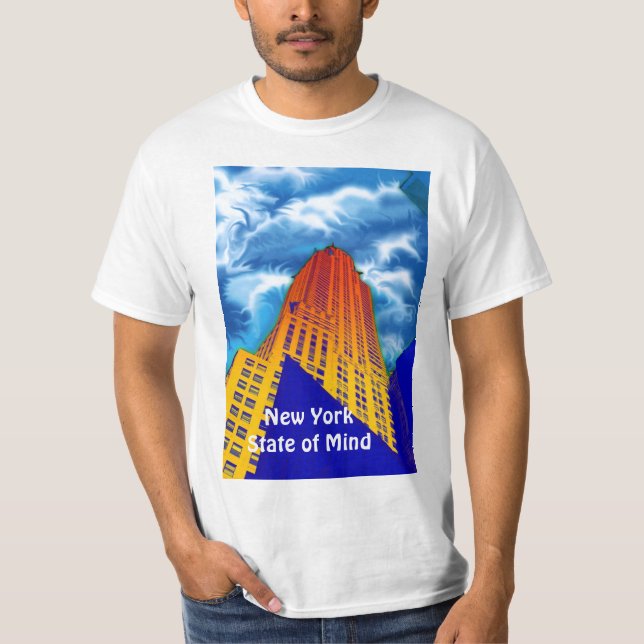 New York som är statligt av, varar besvärad T Shirt (Framsida)