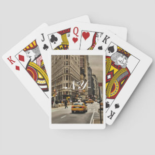 New York som leker kort Spel Kort