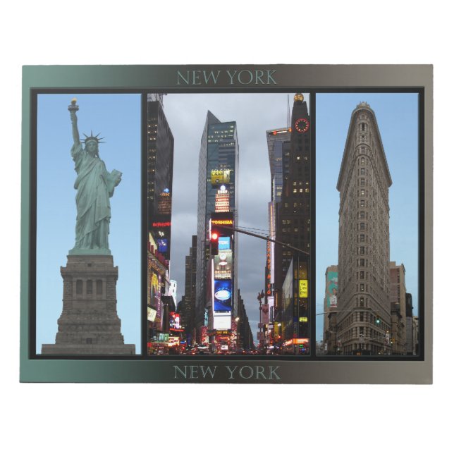 New York Souvenir Anteckningsblock NYC Landmark Gi (Framsida)
