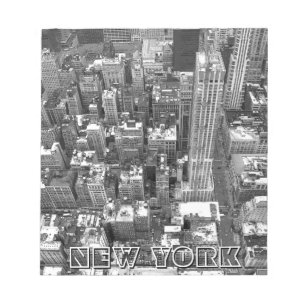 New York Souvenir Anteckningsblock Retro NYC View 