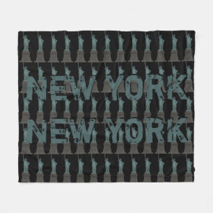 New York Souvenir Blanket Frihetsgudinnan Decor Fleecefilt