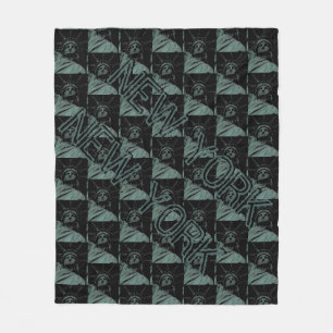 New York Souvenir Blanket Frihetsgudinnan Decor Fleecefilt