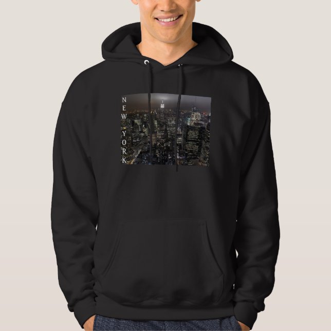 New York Souvenir Hooded Sweatshirt NY Hoodie (Framsida)