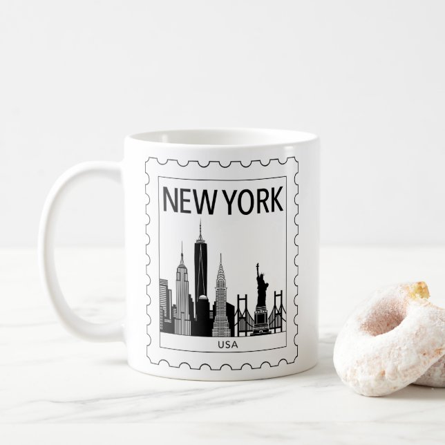 New York souvenir Kaffemugg (Med munk)