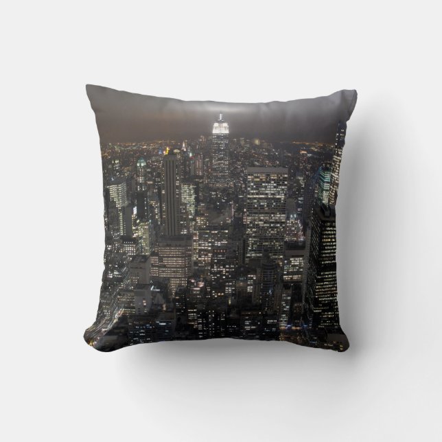 New York Souvenir Pillow NY Cityscape Pillow Kudde (Framsida)