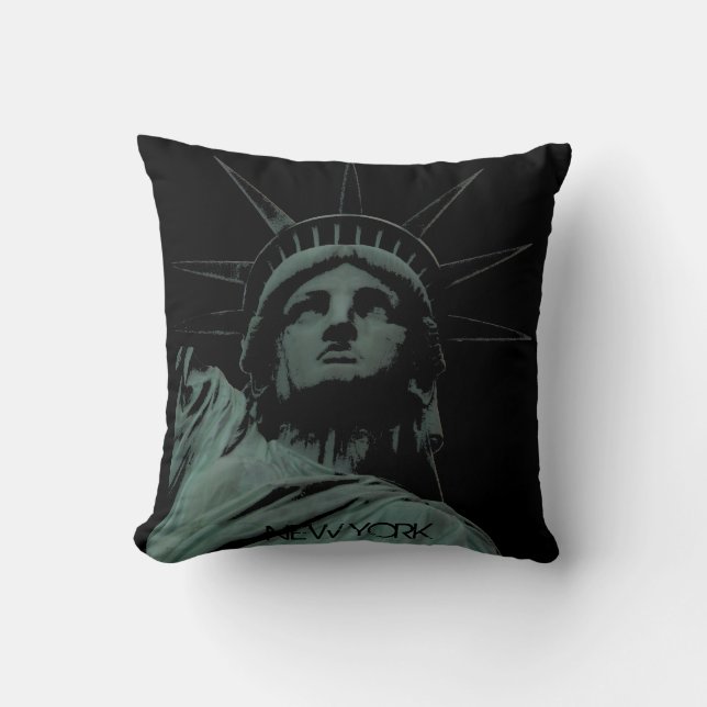 New York Souvenir Pillow NY Frihetsgudinnan Pill Kudde (Framsida)