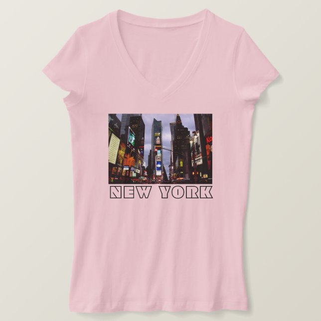 New York Souvenir Shirt Times Square NYC Shirt Tee Shirt (Design framsida)