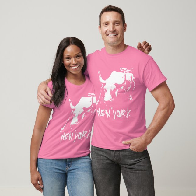 New York Souvenir Tall T-shirt NYC Bull Shirt (Unisex)