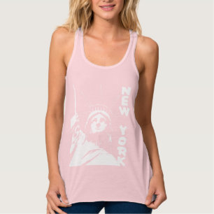 New York Souvenir Tanktop Frihetsgudinnan Top Linne Med Racerback