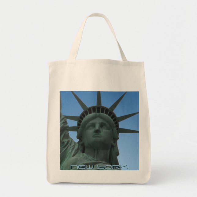 New York Souvenir Tote Bag Frihetsgudinnan Gift Tygkasse (Framsidan)