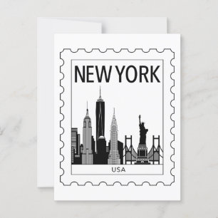 New York souvenir Vykort