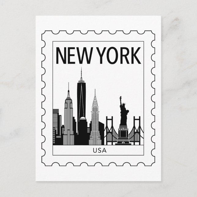 New York souvenir Vykort (Framsida)