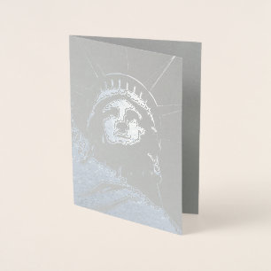 New York Souvenir Vykort Beställning Silver