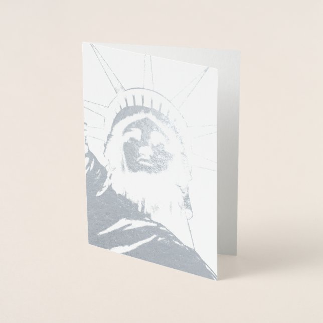 New York Souvenir Vykort Beställning Silver (Framsida)