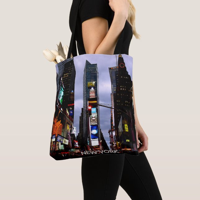 New York Souvenirs NY Tote Bag Landmark Souvenirs Tygkasse (Närbild)