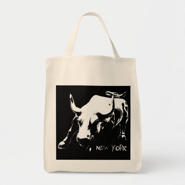 New York Souvenirs NY Tote Bag Landmark Souvenirs Tygkasse (Framsidan)