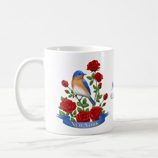 New York State Bird and Flower Kaffemugg (Vänster)