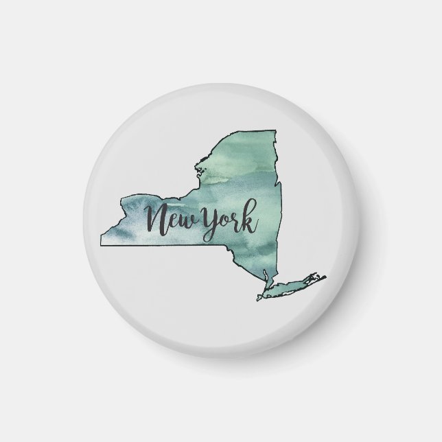 New York State Illustration Art Magnet (Framsidan)