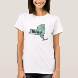 New York State Karta T-shirt