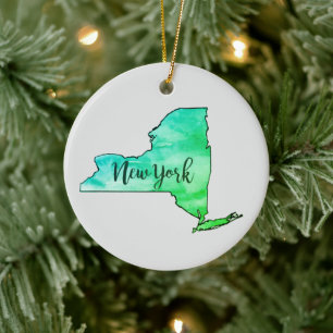 New York State Målning Illustration Dekoration