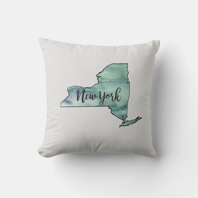 New York State Morsa Painting Pillow Kudde (Framsida)