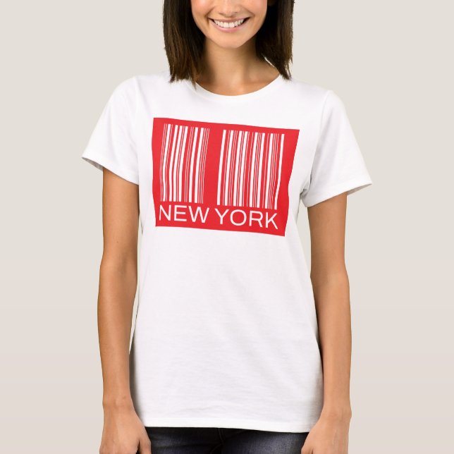 "New York State of Mind", Älskar NYC Design T Shirt (Framsida)