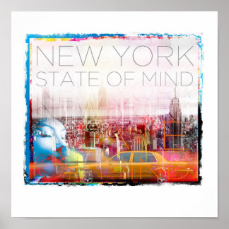 New York STate of Mind Poster 12 tum x 12 tum