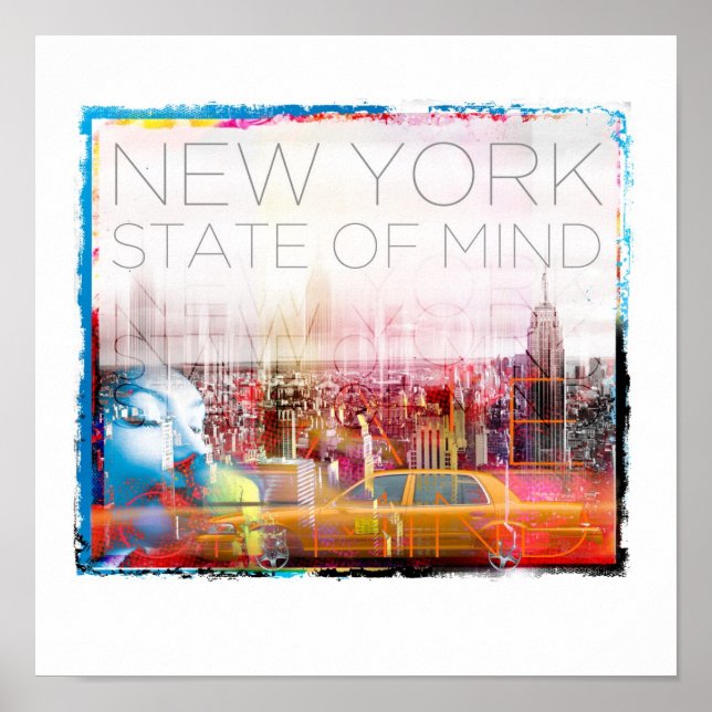 New York STate of Mind Poster 12 tum x 12 tum (Framsidan)