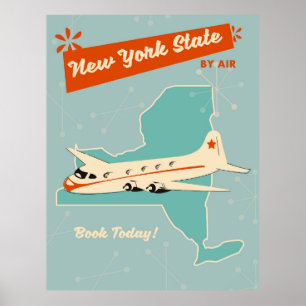 New York State-retro poster. Poster