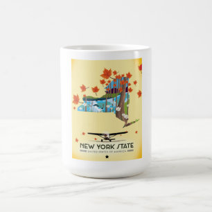 New York State Vintage resor poster Magisk Mugg
