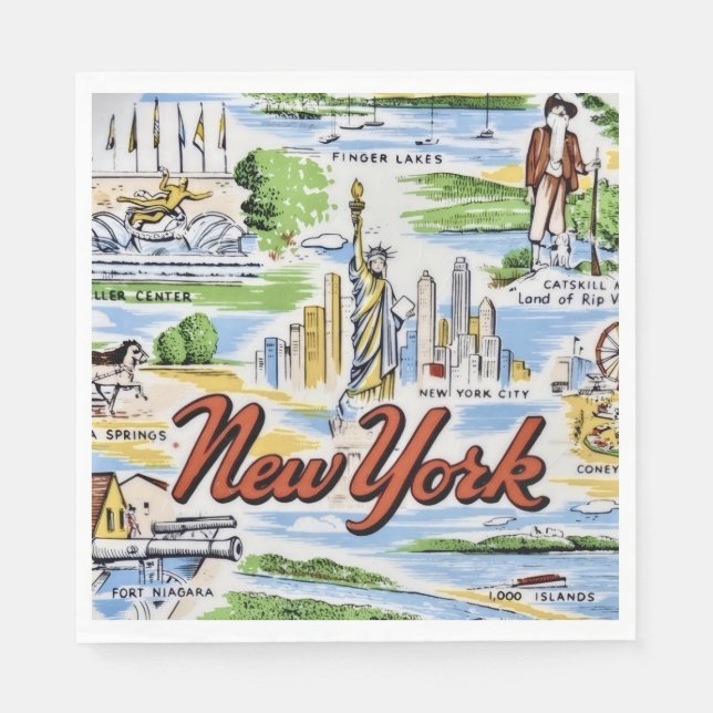 New York State Webbplats Papper  Pappersservett (Framsidan)