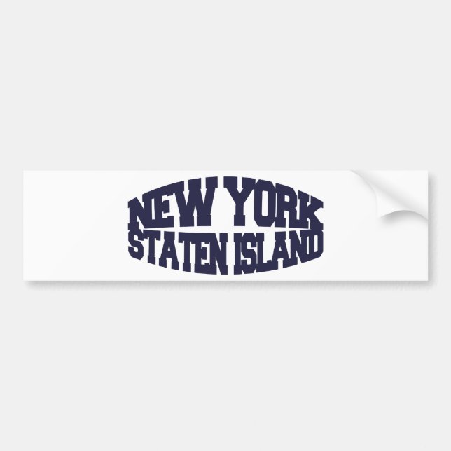 New York staten ön Bildekal (Framsidan)
