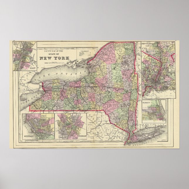 New York-staten Poster (Framsidan)