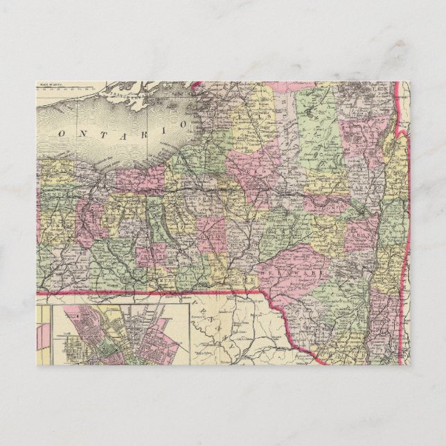 New York-staten Vykort (Framsida)