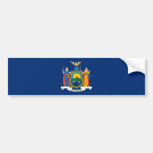 New York Statlig flagga Bildekal