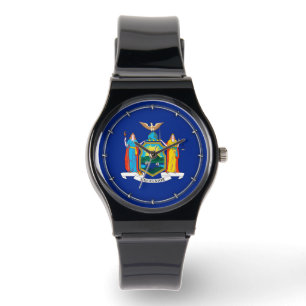 New York Statlig flagga Design Armbandsur