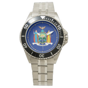 New York Statlig flagga Design Armbandsur