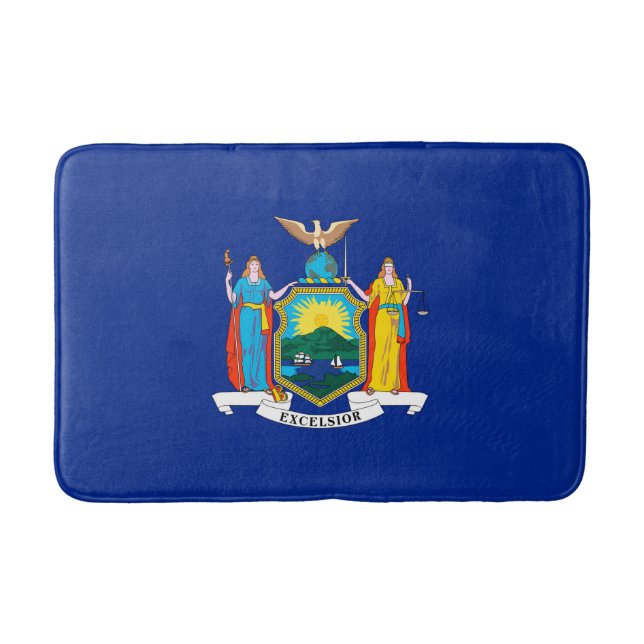 New York Statlig flagga Design Badrumsmatta (Framsidan)