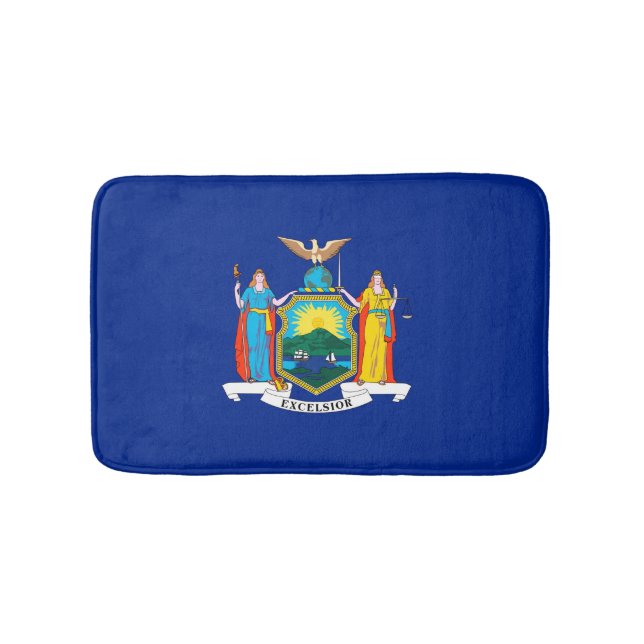 New York Statlig flagga Design Badrumsmatta (Framsidan)