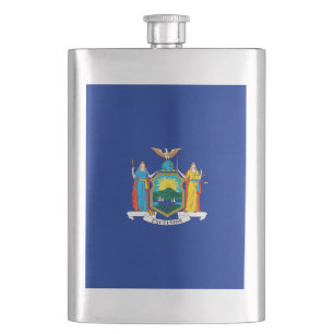 New York Statlig flagga Design Fickplunta