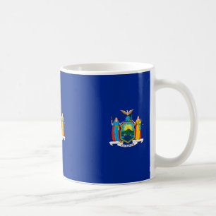 New York Statlig flagga Design Kaffemugg