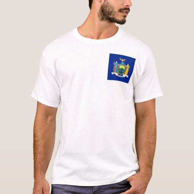 New York Statlig flagga Design Tröja (Framsida)