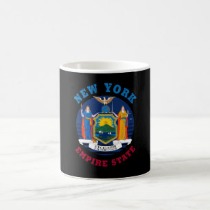 NEW YORK STATLIG FLAGGA KAFFEMUGG