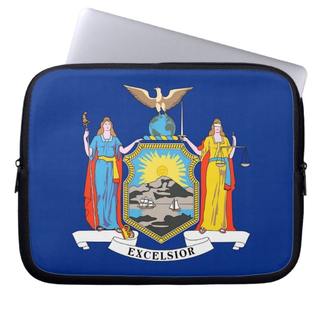 New York Statlig flagga Laptop sleeve (Framsidan)