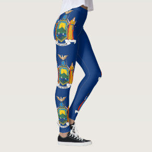 New York Statlig flagga Leggings