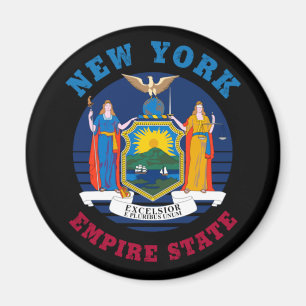 NEW YORK STATLIG FLAGGA MAGNET