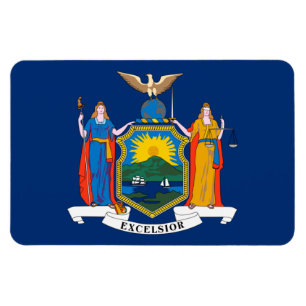 New York Statlig flagga Magnet